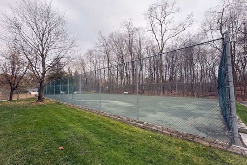 View of tennis court