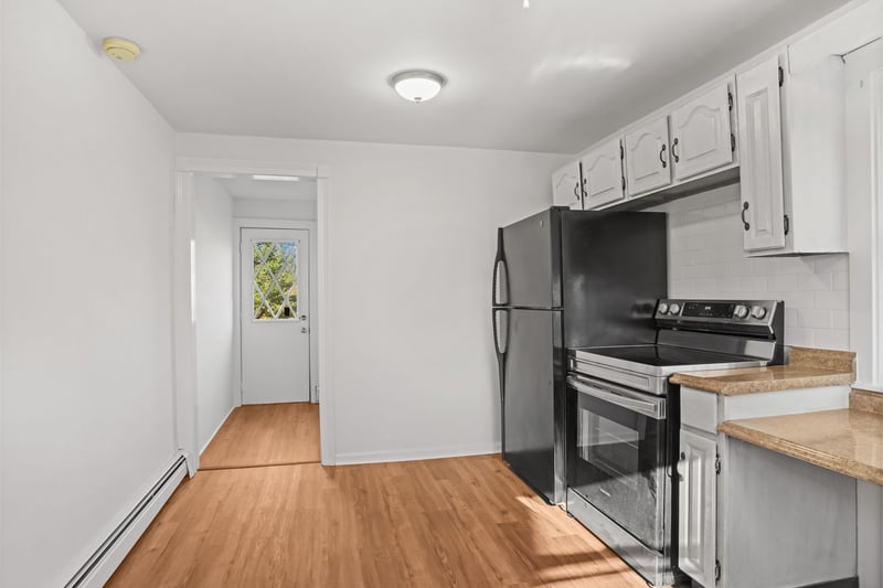 View from Kitchen into Laundry Room/Mud Room
