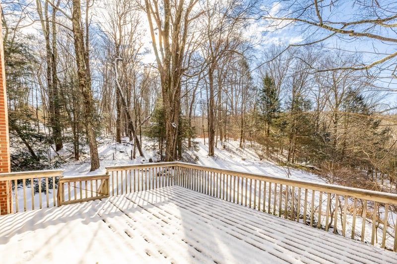 REAR VIEW OF PROERTY FROM REAR DECK