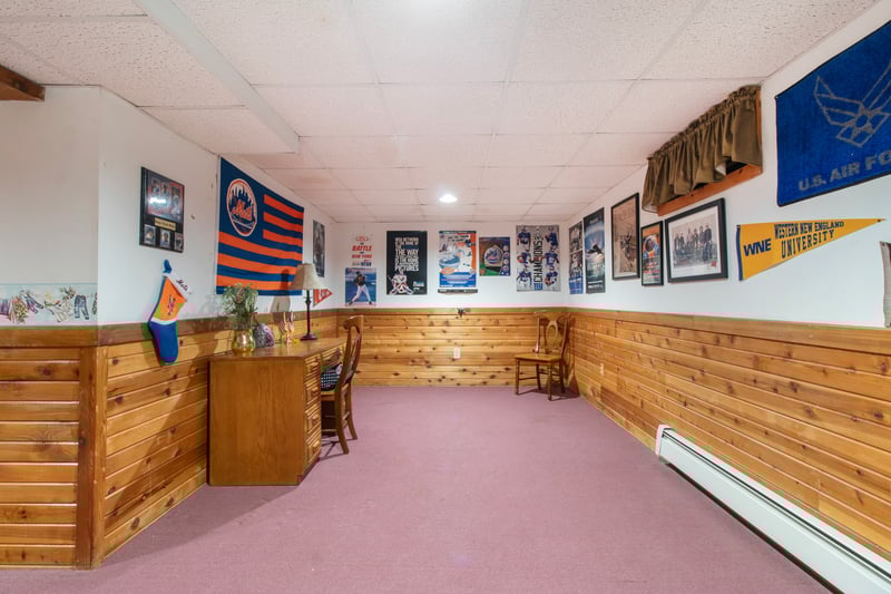 Basement area, finished rec room.