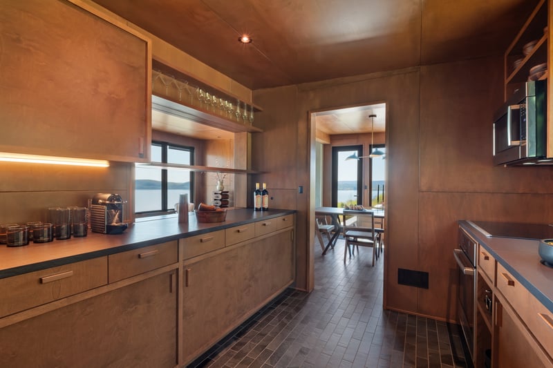 Main House - Kitchen with views of the Hudson River