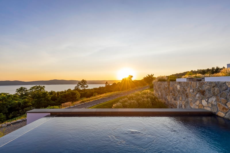 Pool Experience Offering Privacy and Sunsets